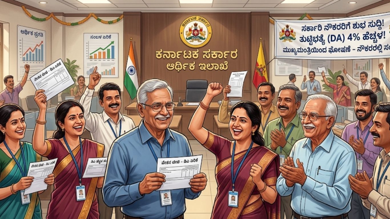 ಕರ್ನಾಟಕ ಸರ್ಕಾರಿ ನೌಕರರ ಡಿಎ ಹೆಚ್ಚಳ