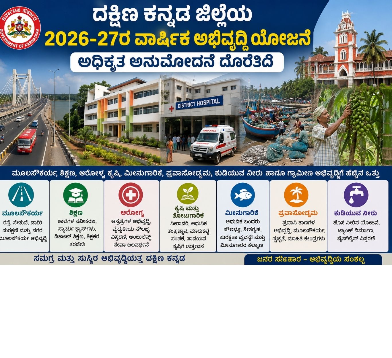 ದಕ್ಷಿಣ ಕನ್ನಡ ಅಭಿವೃದ್ಧಿ ಯೋಜನೆ 2026-27