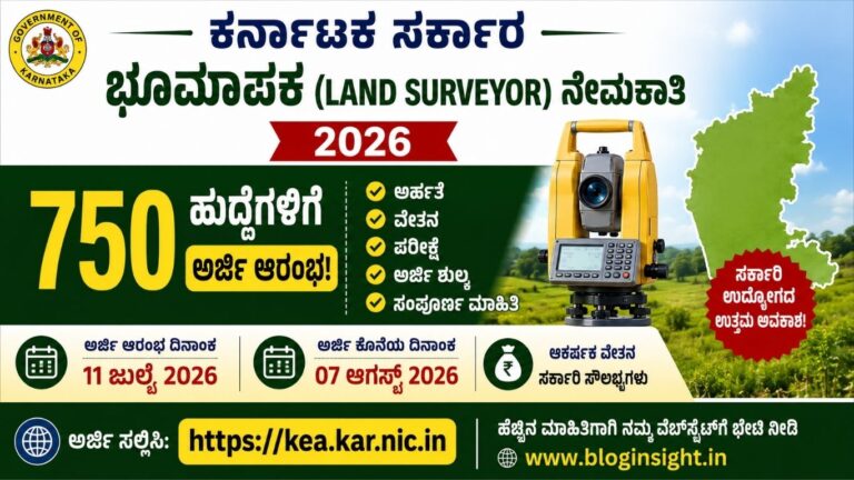 karnataka land surveyor recruitment 2026