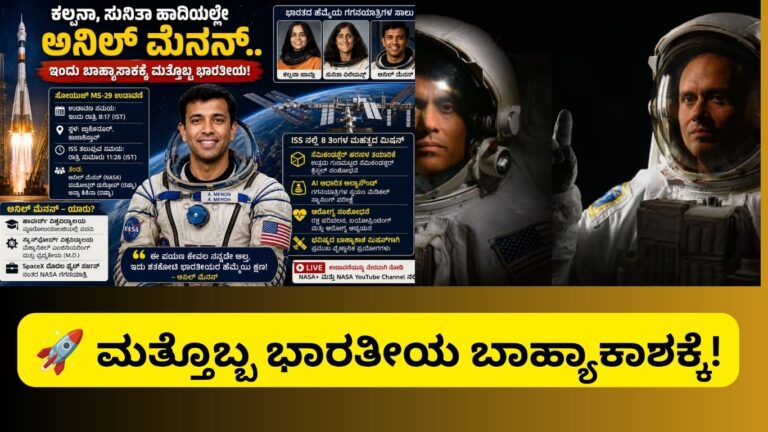 Anil menon first space