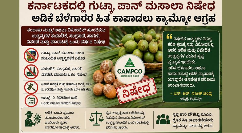 Karnataka gutkha pan masala Ban